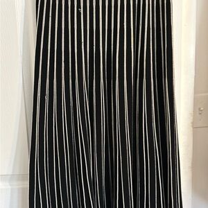 Tory Burch Black and White A-Line Skirt